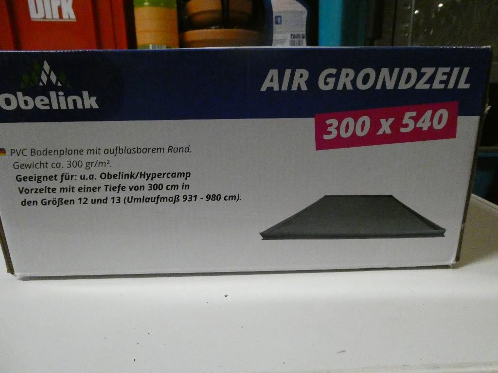 air grondzeil, Ophalen, Zo goed als nieuw