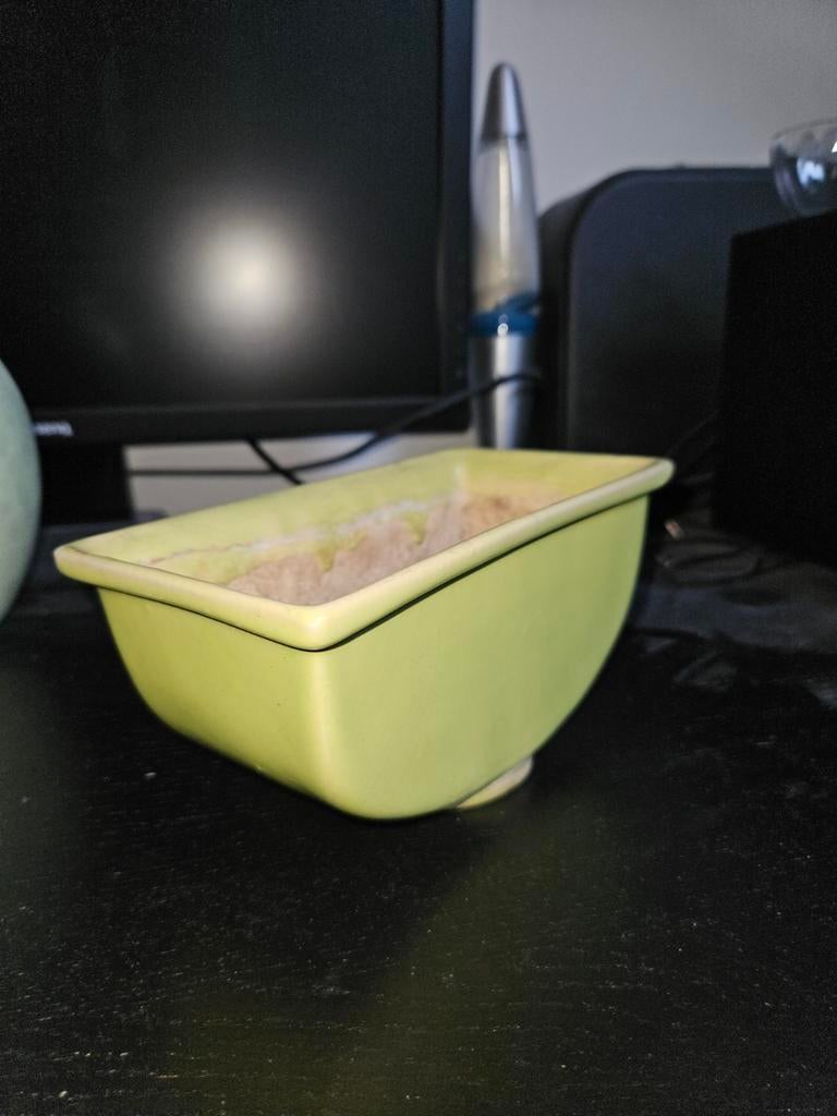 Pieter groeneveldt lichtgroene keramische vaas, Ophalen of Verzenden