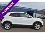 Volkswagen T-Cross 1.0 TSI Style CLIMATR , CR ONTR , A UITRI, Gebruikt, Euro 6, Leder en Stof, Wit