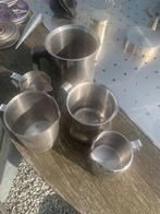 Horeca kannetjes RVS in 1 koop €15,-, Ophalen of Verzenden, Gebruikt