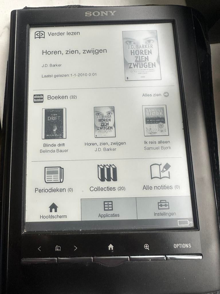 Sony Reader PRS-650 e-reader, Computers en Software, E-readers, Gebruikt, 6 inch of minder, Touchscreen, Ophalen of Verzenden