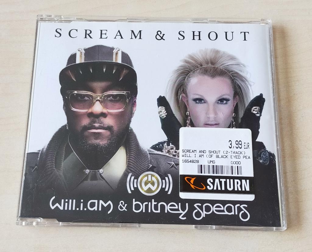 Will.i.am & Britney Spears - Scream & Shout CD Single 2trk, Ophalen of Verzenden, Zo goed als nieuw, Pop