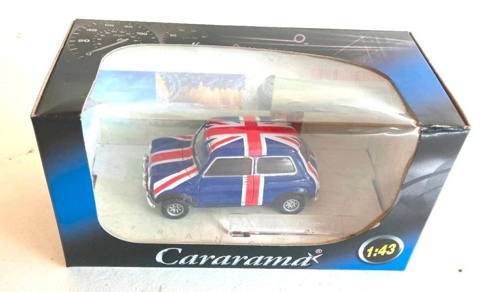 MINI Cooper Union Jack Cararama schaal 1/43., Ophalen of Verzenden, Zo goed als nieuw, Auto, Overige merken