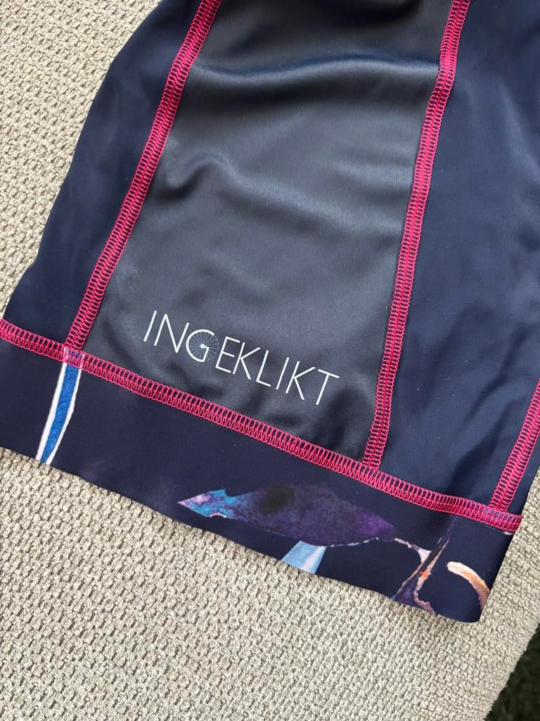 Ingeklikt Night Lilies Fietsset 4XL - Zo goed als nieuw!, Overige maten, Ophalen of Verzenden, Zo goed als nieuw, Dames