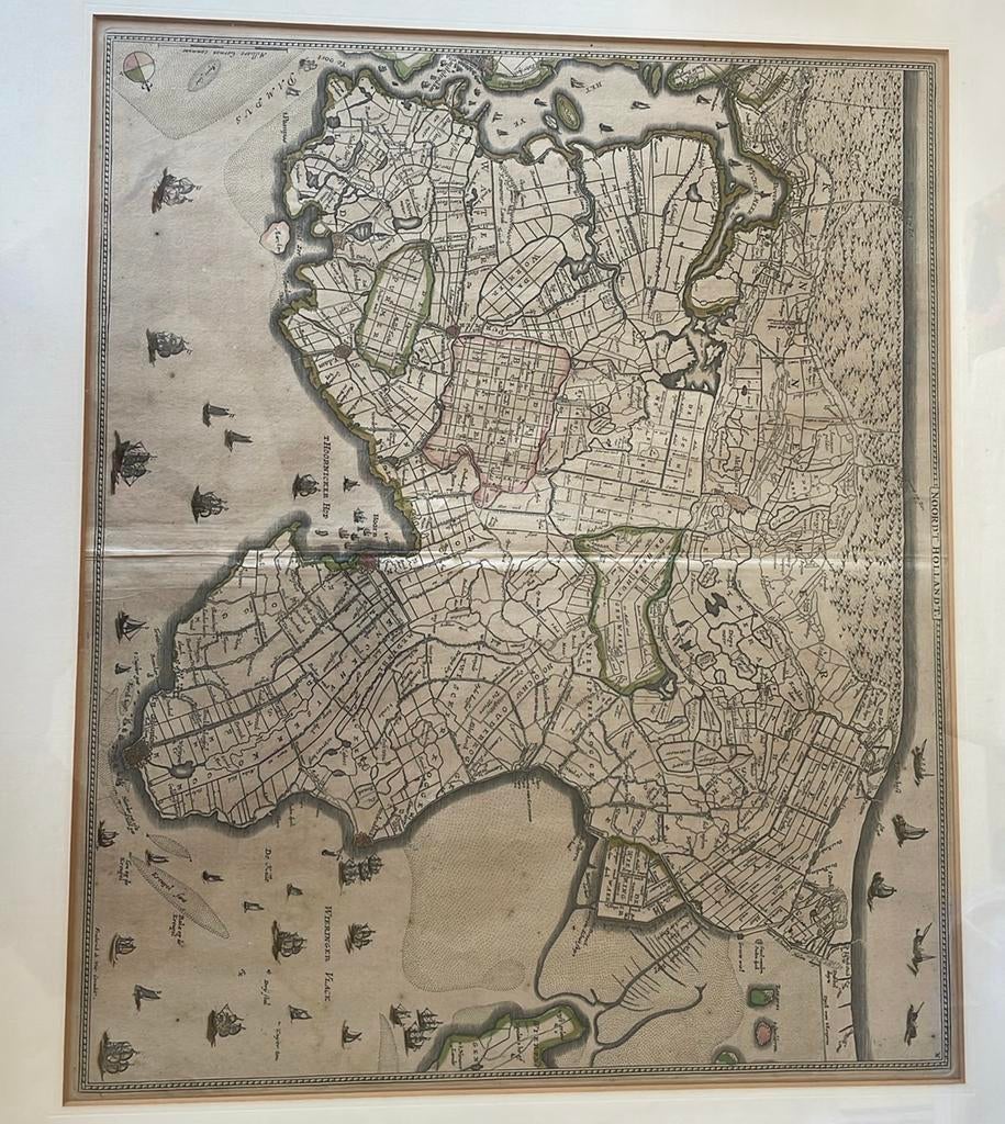 Noord Holland by Frederick de Wit. c. 1656, Antiek en Kunst, Ophalen