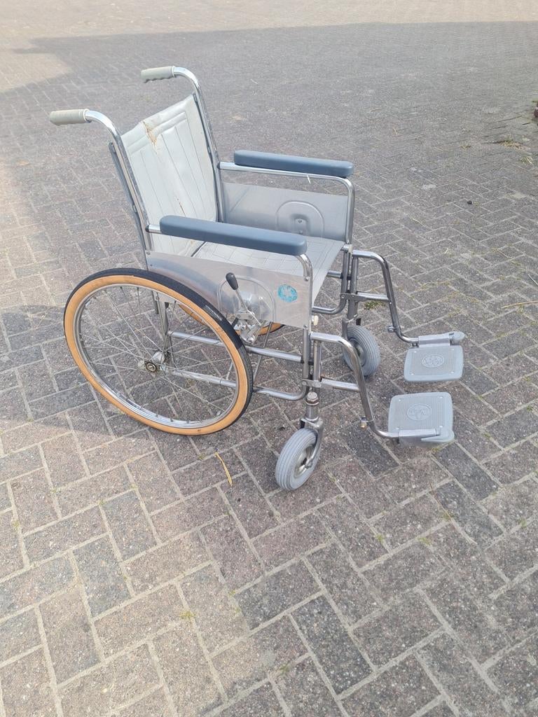 Rolstoel antiek, Ophalen, Inklapbaar, Duwrolstoel