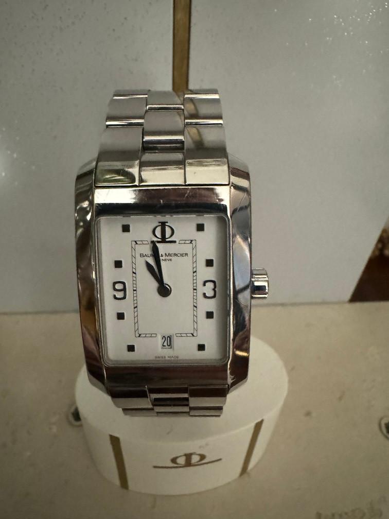 Mooi horloge Baume et Mercier Hampton stalen band full set, Ophalen of Verzenden, Info@houseofcoco.nl, Maasbrachterweg 54 Echt