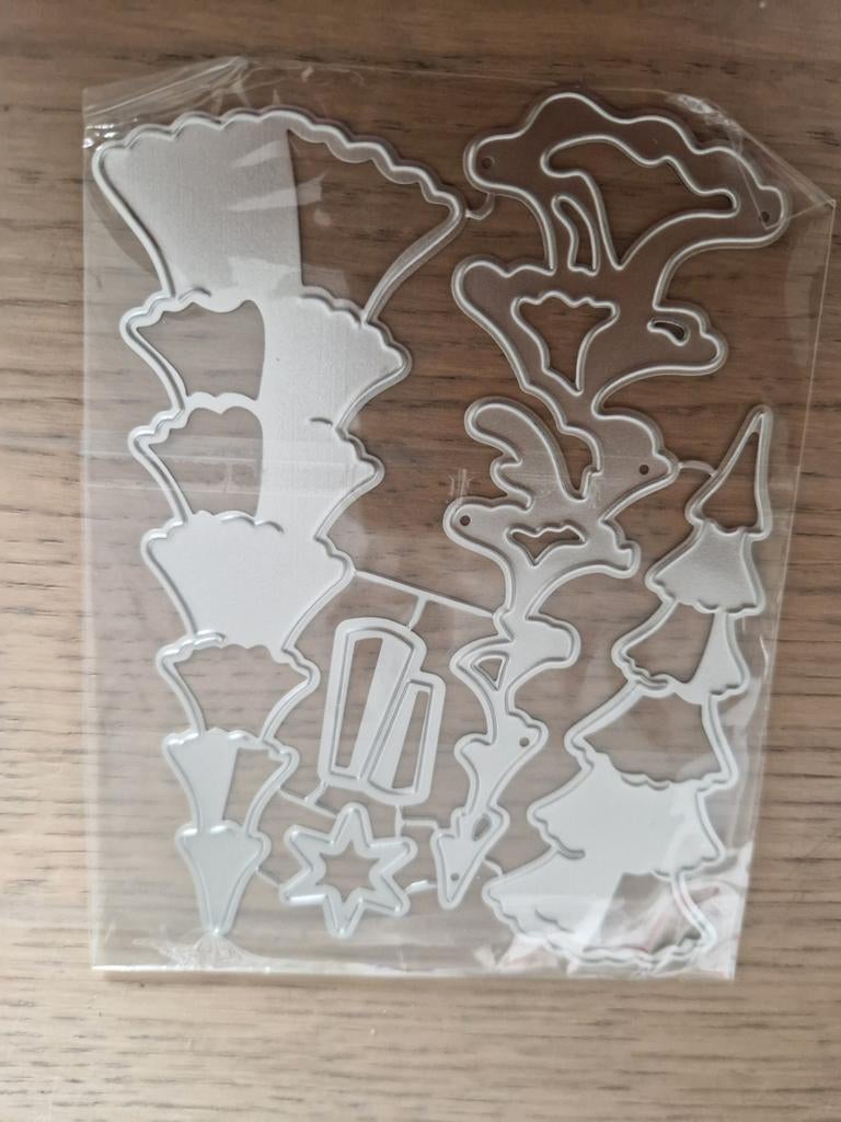 Snijmal 3 verschillende kerstbomen, Hobby en Vrije tijd, Kaarten | Zelf maken, Ophalen of Verzenden