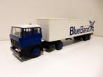 Lion Car Daf 2800 trekker + oplegger Blue Band 1/50, Hobby en Vrije tijd, Modelauto's | 1:50, Ophalen of Verzenden, Zo goed als nieuw