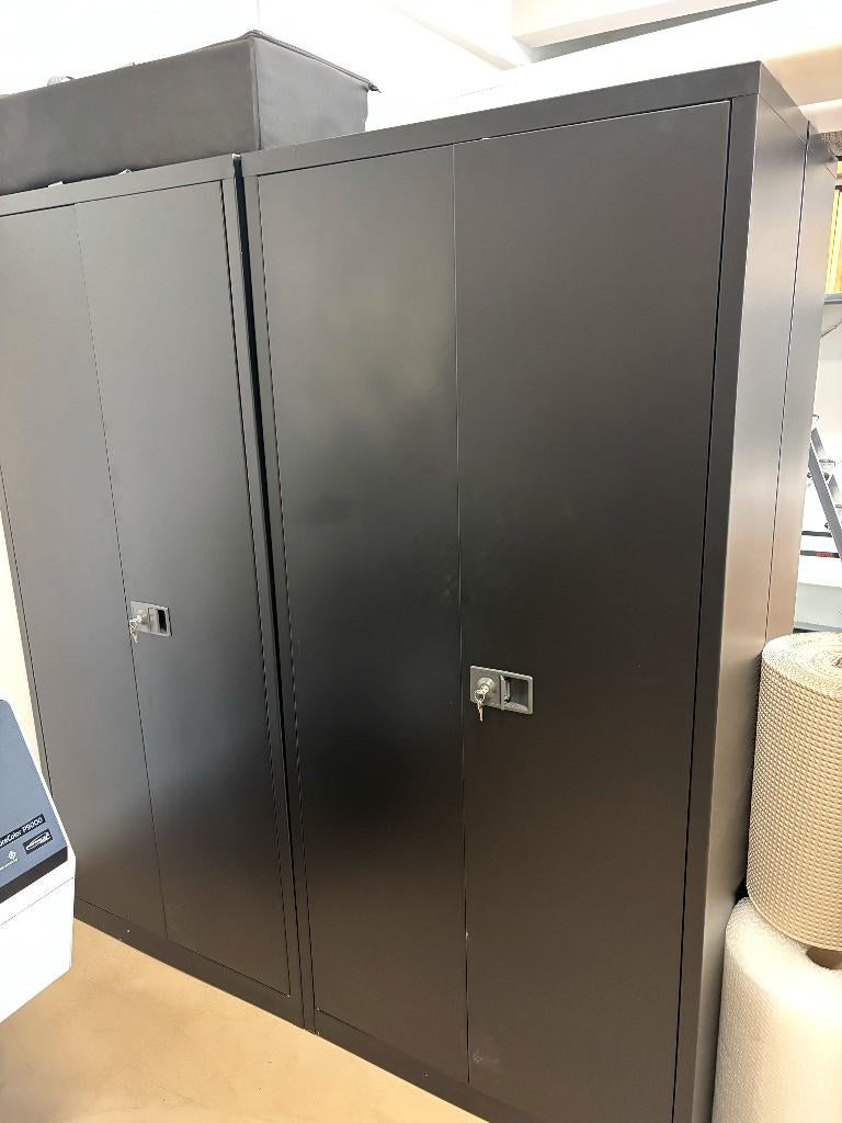 4 Stalen Bisley Archief Kasten Zwart, Ophalen, 50 tot 100 cm, Zo goed als nieuw, Metaal