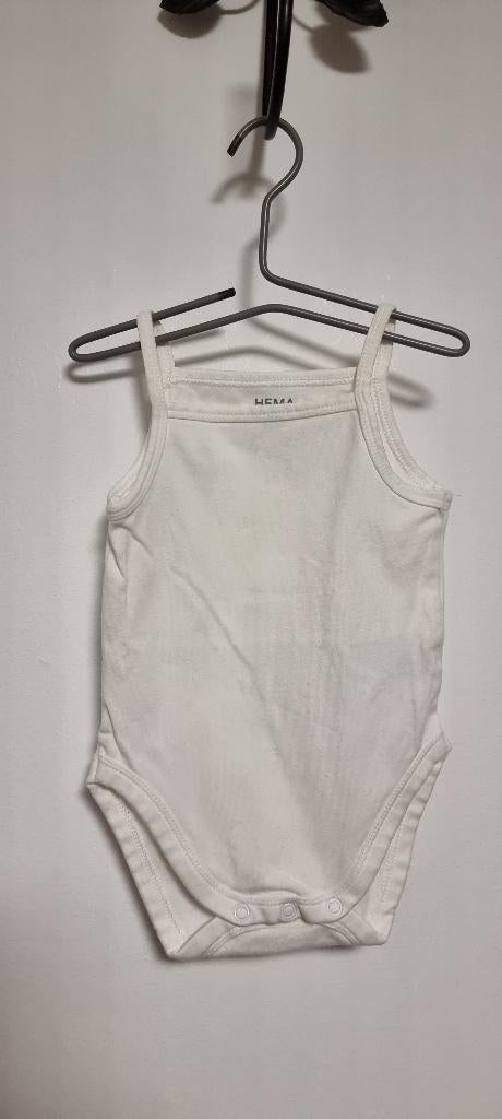 Hema romper wit maat 50 56, Kinderen en Baby's, Babykleding | Maat 50, Nacht- of Onderkleding, Jongetje of Meisje, Ophalen of Verzenden