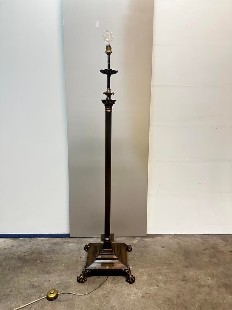 Zware victoriaanse staande lamp, Huis en Inrichting, Lampen | Vloerlampen, Ophalen of Verzenden, Zo goed als nieuw, 150 tot 200 cm