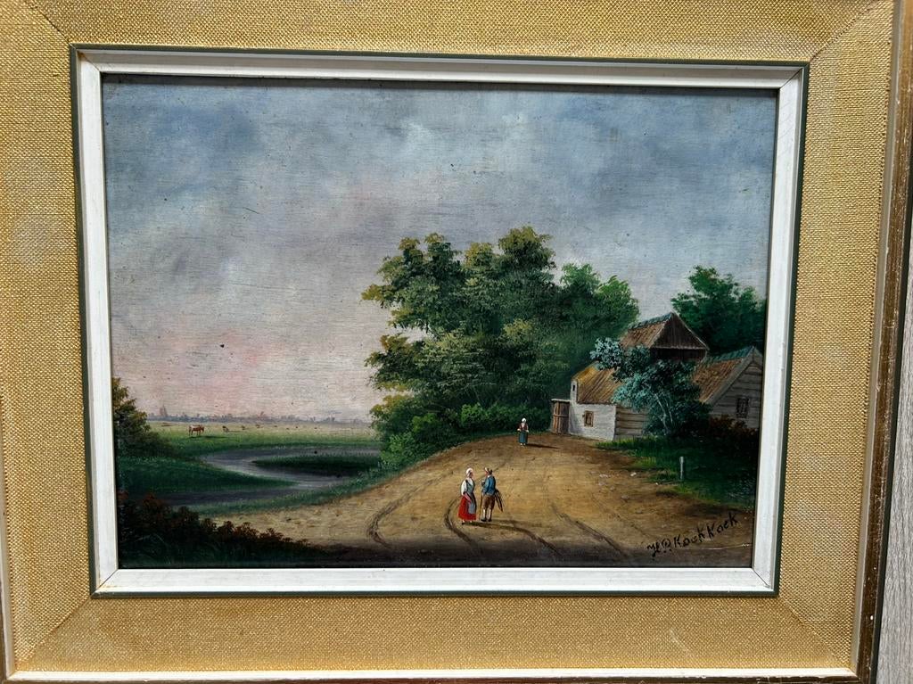 H P Koekkoek 1843 - 1927, Antiek en Kunst, Kunst | Schilderijen | Klassiek, Ophalen of Verzenden