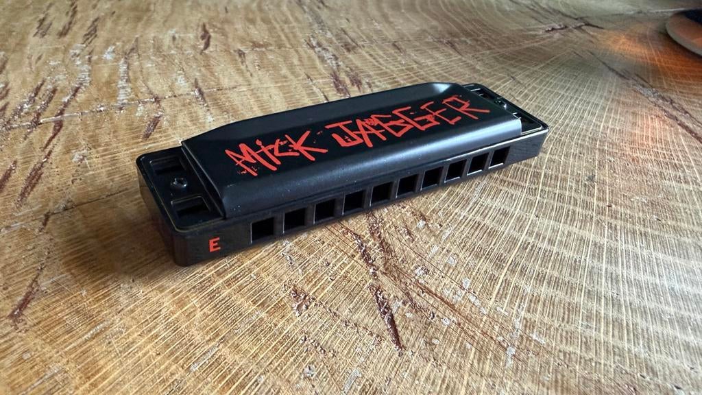 Mick Jagger mondharmonica E, Muziek en Instrumenten, Blaasinstrumenten | Mondharmonica's, Overige typen, Nieuw, Ophalen of Verzenden