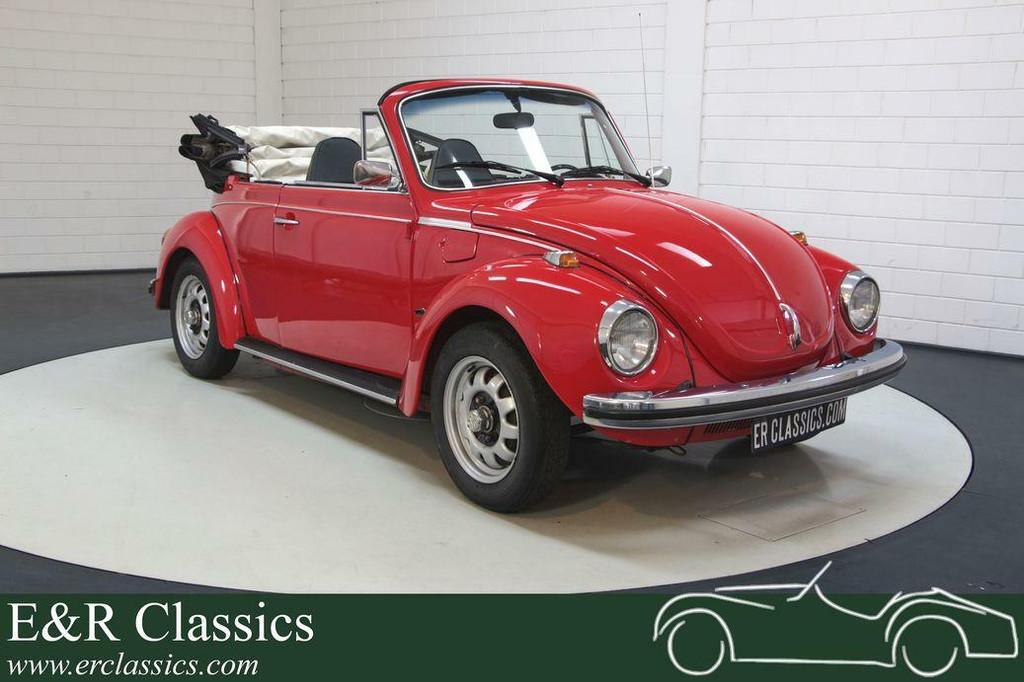 VW Kever Cabriolet | 66.646 km aantoonbaar | 1972, Auto's, Oldtimers, Achterwielaandrijving, Zwart, Cabriolet, Bedrijf