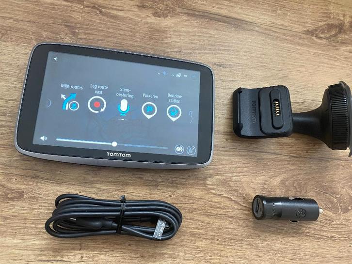 Tomtom GO Premium Wifi World 6inch met LifeTimeMaps en Flits, Auto diversen, Autonavigatie, Gebruikt, Ophalen of Verzenden