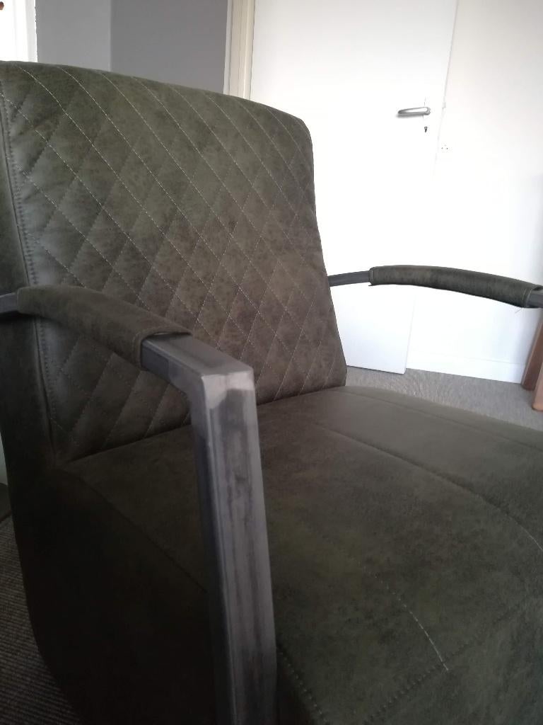 Fateuil knight, Ophalen, Gebruikt, 75 tot 100 cm, Leer