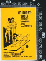 Sticker: Midget Golfbaan Bosberg - Appelscha, Ophalen of Verzenden, Zo goed als nieuw, Sport