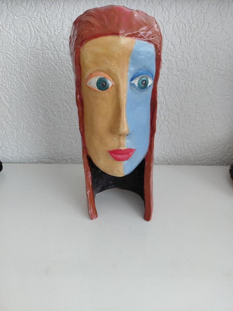 Vintage hoofd, Antiek en Kunst, Ophalen of Verzenden