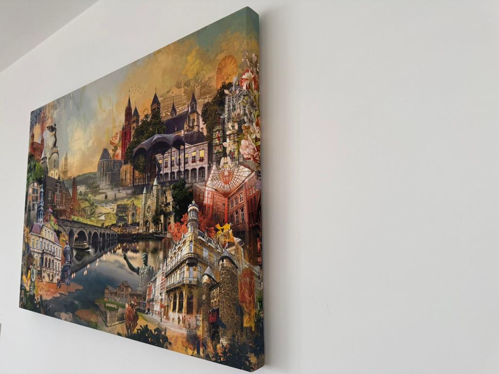 Maastricht Stadsgezicht collage (origineel met certificaat), Boeken, Ophalen of Verzenden, Zo goed als nieuw, Overige onderwerpen