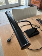 Anvia Zwarte Pianolamp / Bureaulamp, Ophalen, Gebruikt, Metaal, Minder dan 100 cm