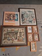 Anton Pieck set: schilderijtjes en boek, Ophalen of Verzenden