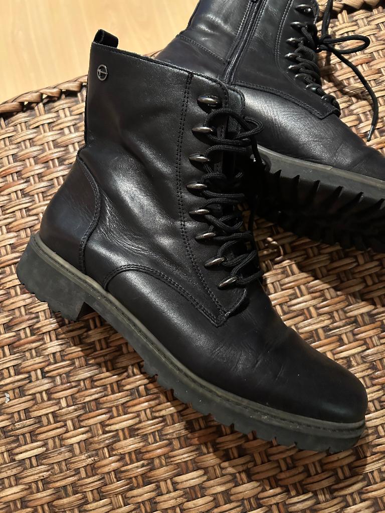 Laarzen, Hoge laarzen, Zwart, Ophalen of Verzenden, Zo goed als nieuw