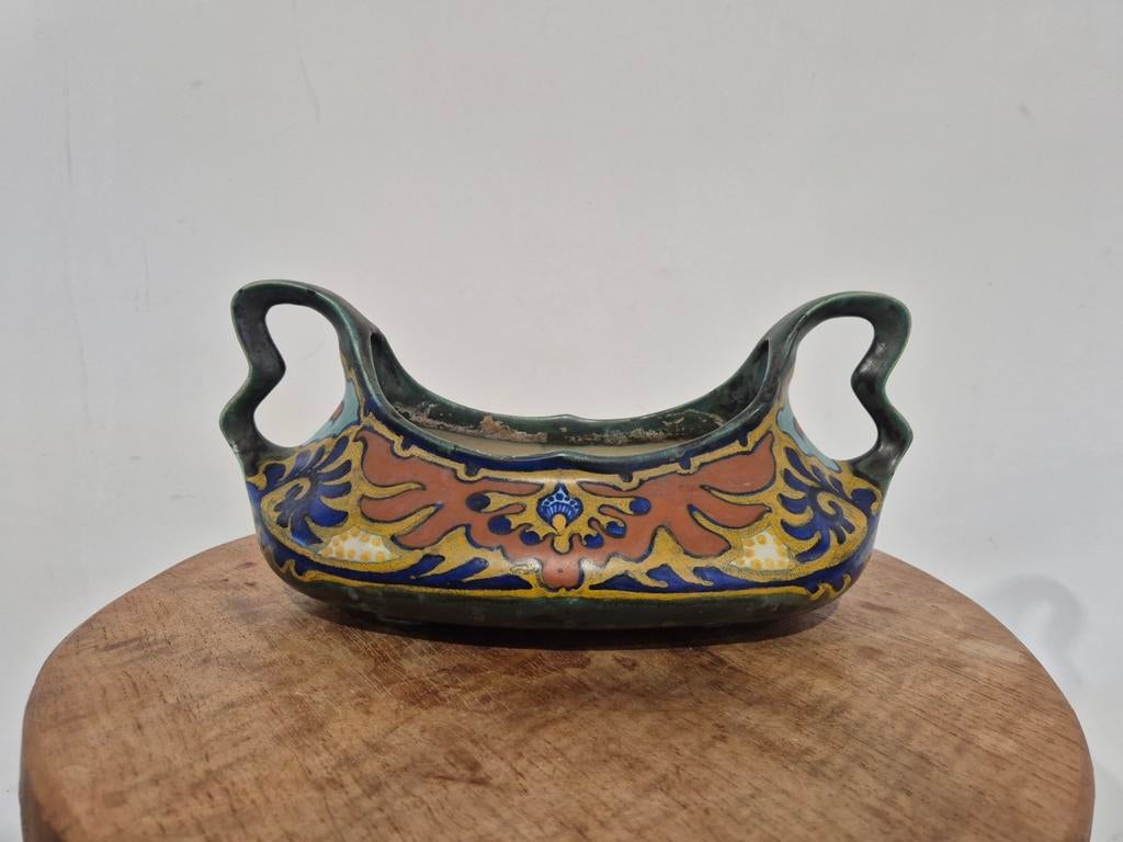 Art nouveau plateel tafelstuk, Ophalen of Verzenden