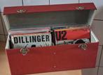 Vinyl single koffer. 2 compartimenten. Ca '50/'70., Cd's en Dvd's, Vinyl Singles, Ophalen, Gebruikt, Pop, Single