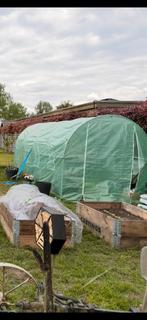 Tunnelfolie met metalen frame 6x3, Tuin en Terras, Kweekspullen, Ophalen, Gebruikt