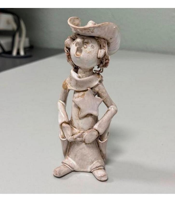 Vintage Dino Bencini Beeldje Brandweerman Italië Gesigneerd, Verzamelen, Beelden en Beeldjes, Gebruikt, Ophalen of Verzenden