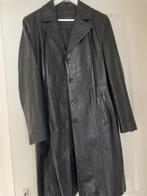 Zwarte lange Arma leren jas maat 40, Kleding | Dames, Jassen | Winter, Ophalen of Verzenden, Zo goed als nieuw, Maat 38/40 (M)