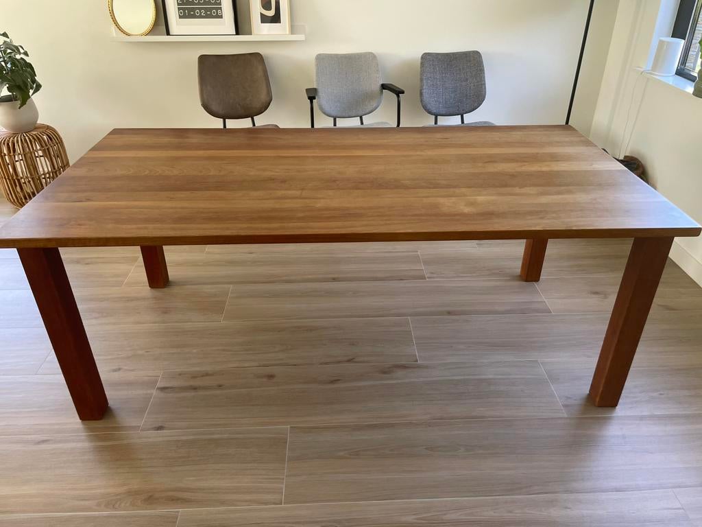 Eettafel kersenhout, Huis en Inrichting, Tafels | Eettafels, Ophalen, 200 cm of meer, 50 tot 100 cm, Zo goed als nieuw