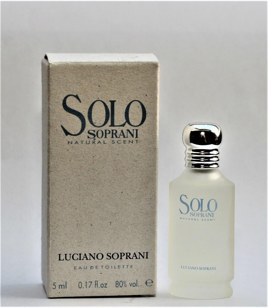 Luciano Soprani Solo Soprani edt 5 ml., Ophalen of Verzenden, Nieuw, Miniatuur, Gevuld