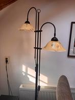 Antieke Staande Lamp met Melkglas, Ophalen of Verzenden, Gebruikt, Glas, 150 tot 200 cm