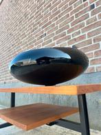 Vintage grote zwarte glazen space age schaal, Ophalen of Verzenden