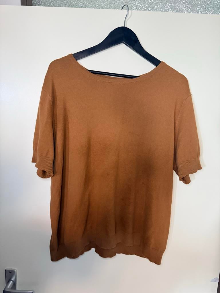 Bruine trui driekwart mouwen xl, Kleding | Dames, T-shirts, Bruin, Maat 46/48 (XL) of groter, Ophalen of Verzenden, Korte mouw