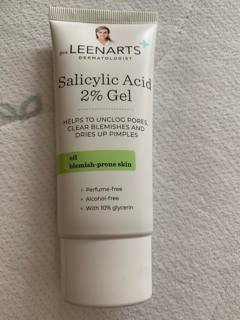 Drs Leenarts Salicylzuur 2% Gel tegen onzuiverheden, Ophalen of Verzenden, Gebruikt, Gehele gezicht, Verzorging