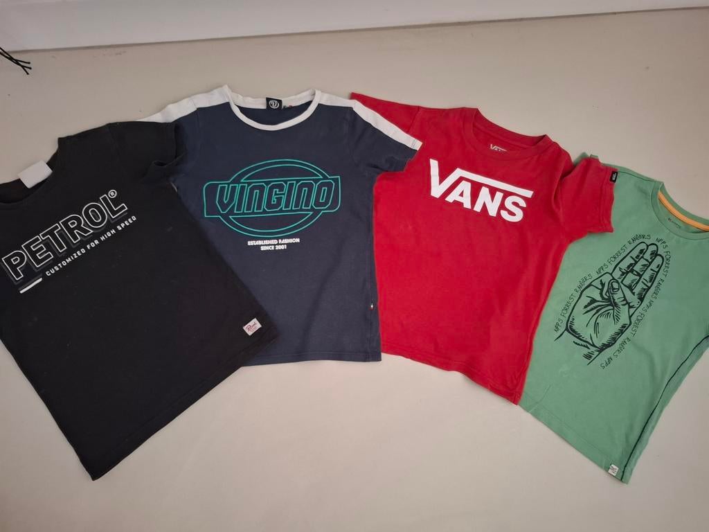 4 shirts van Vans Vingino Noppies en Petrol
Maat 116 122, Kinderen en Baby's, Kinderkleding | Maat 116, Ophalen of Verzenden, Zo goed als nieuw