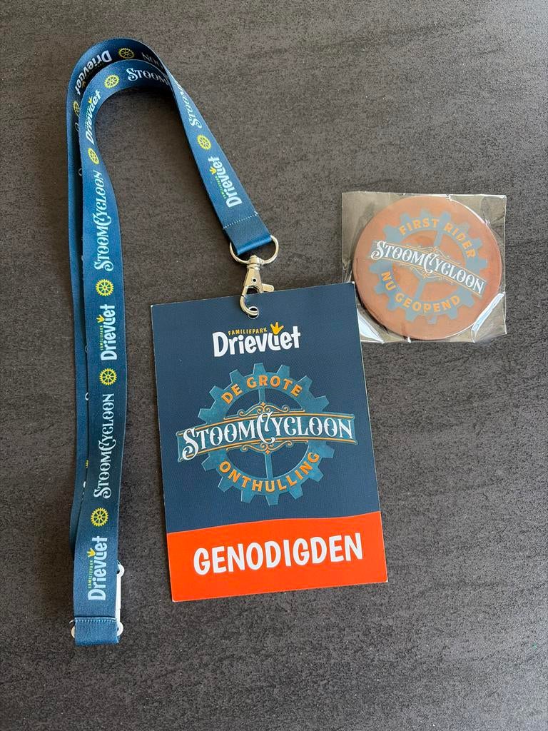 Drievliet Stoomcycloon Opening Keycord & Button, Verzamelen, Overige Verzamelen, Ophalen of Verzenden, Nieuw