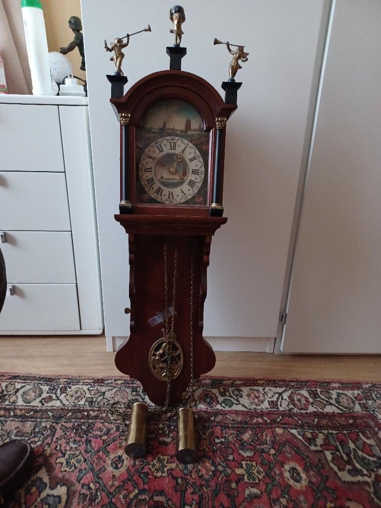 Friese klok met gewichten  75 cm, Ophalen, Gebruikt
