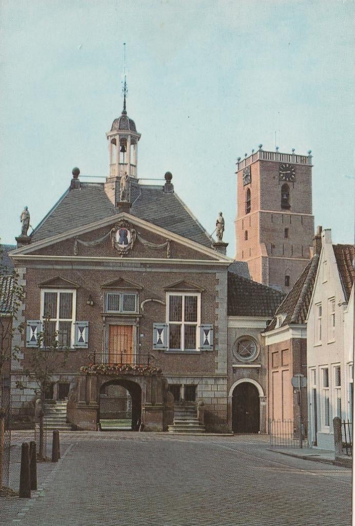 MIDDELHARNIS Gemeentehuis, Verzenden, 1960 tot 1980, Gelopen, Zuid-Holland