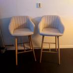 Set van 2 nette barkrukken, Ophalen, Met voetsteun, Zo goed als nieuw, 90 cm of meer