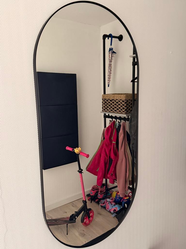 Ronde en ovale spiegel, Ophalen, Minder dan 50 cm, Rond, Zo goed als nieuw