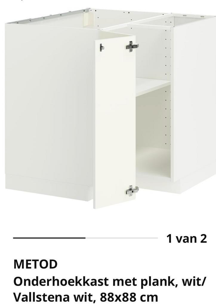 Gezocht metod hoekkast, Huis en Inrichting, Keuken | Keukenelementen, 50 tot 100 cm, 25 tot 50 cm, Ophalen