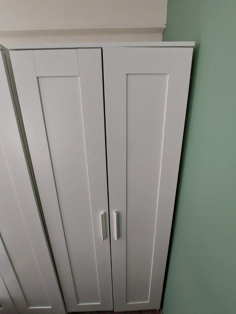 2d. Kledingkast Wit BRIMNES IKEA, Huis en Inrichting, Kasten | Kledingkasten, Ophalen, Met deur(en), Gebruikt, 100 tot 150 cm
