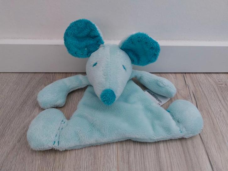Knuffel knuffeldoekje mexx muis rat blauw L248, Kinderen en Baby's, Speelgoed | Knuffels en Pluche, Zo goed als nieuw, Overige typen