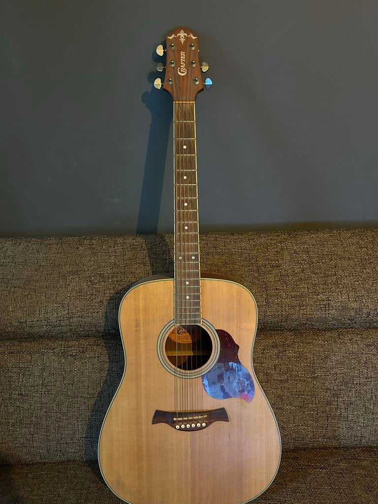 Crafter D6-N gitaar, Muziek en Instrumenten, Snaarinstrumenten | Gitaren | Akoestisch, Ophalen, Gebruikt, Western- of Steelstringgitaar