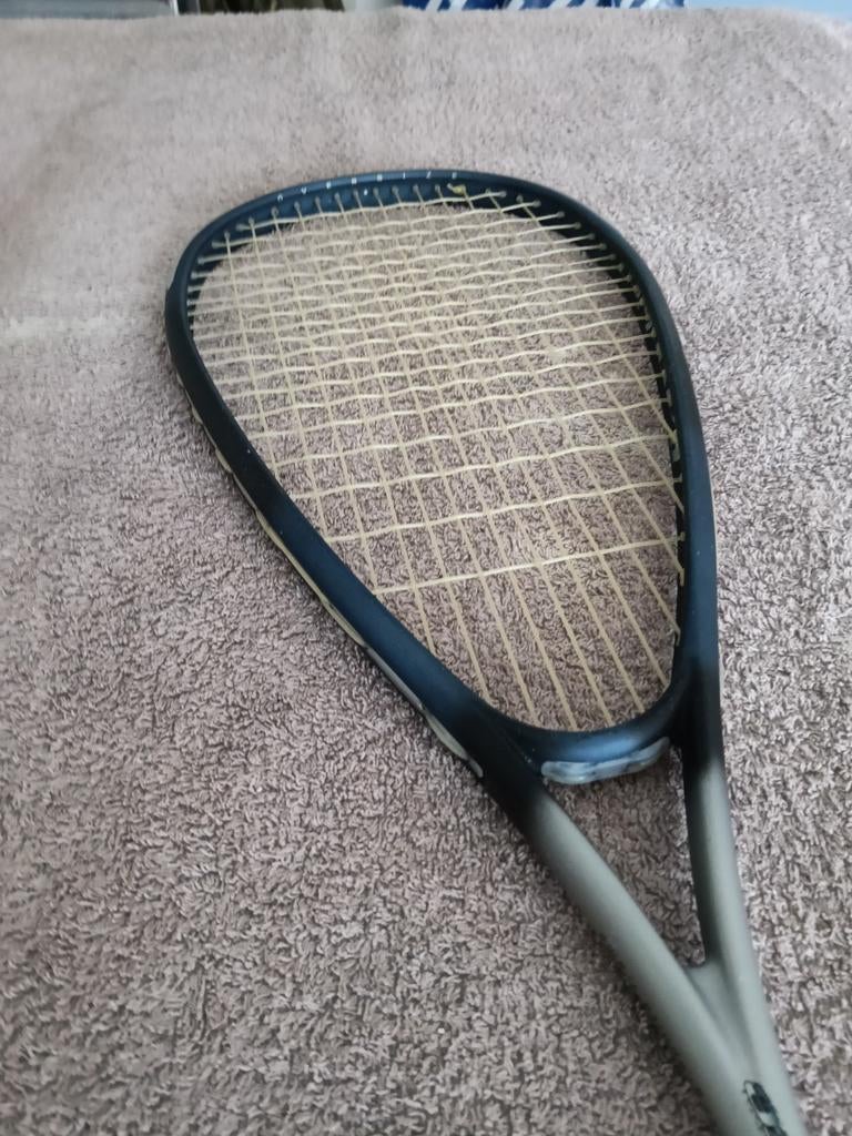 H GRAPHITE OVERSIZE SQUASH RACKET MET FOEDRAAL, Ophalen of Verzenden, Gebruikt
