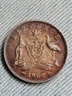 Australië 6 Pence 1962 Elizabeth II  - Zilver, Verzenden, Losse munt, Zilver